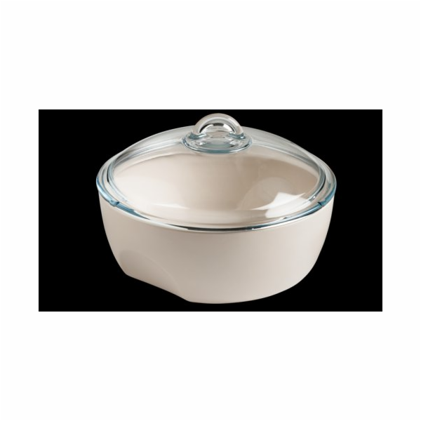 Mísa zapékací keramická 2,5 l se skleněnou pokličkou