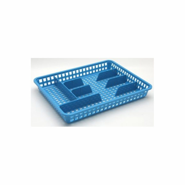 Příborník 34,5x25,5x4,5 cm plast modrý