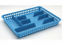 Příborník 34,5x25,5x4,5 cm plast modrý