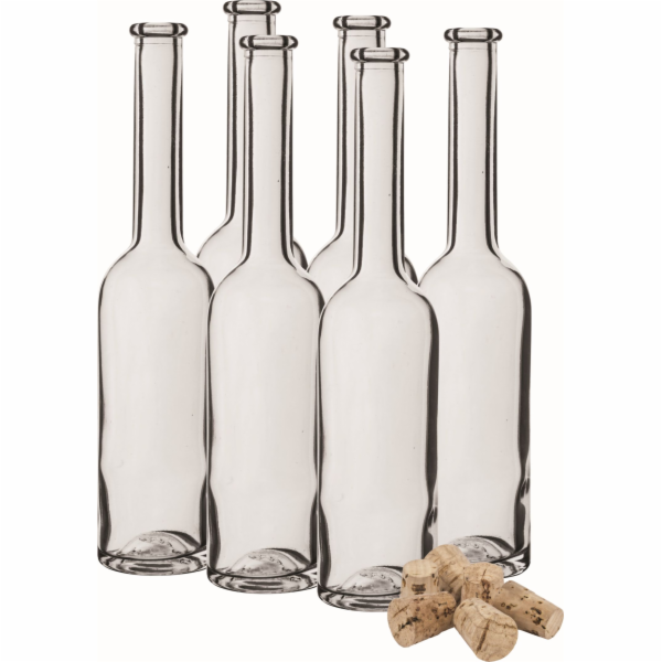 Láhev 100 ml sklo s korkovým špuntem