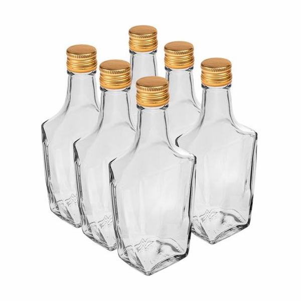 Láhev s uzávěrem 250 ml 6 ks Art Deco