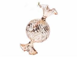 Ozdoba bonbón kulatý champagne 10x5 cm