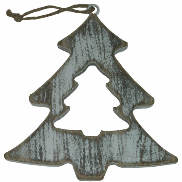 Dekorace závěsná stromek patina