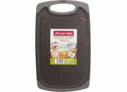 Prkénko kuchyňské 40x24x0,8 cm s drážkou plast mramorový e