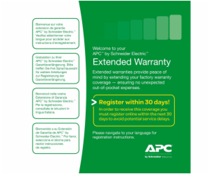 APC Extended Warranty - Prodlou?ená dohoda o slu?bách - n...