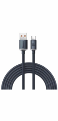 Baseus CAJY000501 Crystal shine, 2m, černý Baseus Crystal Shine Series nabíjecí/datový kabel USB-A / USB-C 100W 2m, černá