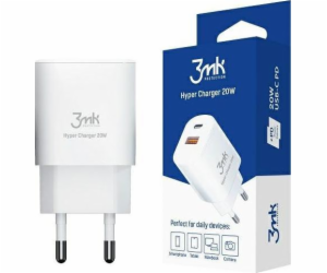 3mk síťová nabíječka - Hyper Charger 20W, bílá