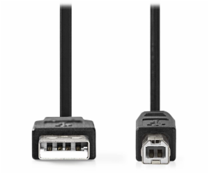 Nedis CCGL60100BK30 USB na USB-B 3m USB 2.0, zástrčka A -...