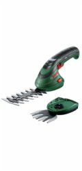 BOSCH Isio, souprava akumulátorových nůžek na keře a na trávu, 3,6 V, čepel 12 cm, brašna