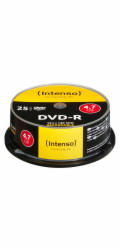 25ks Intenso DVD-R 4,7GB 16x Speed, Cakebox