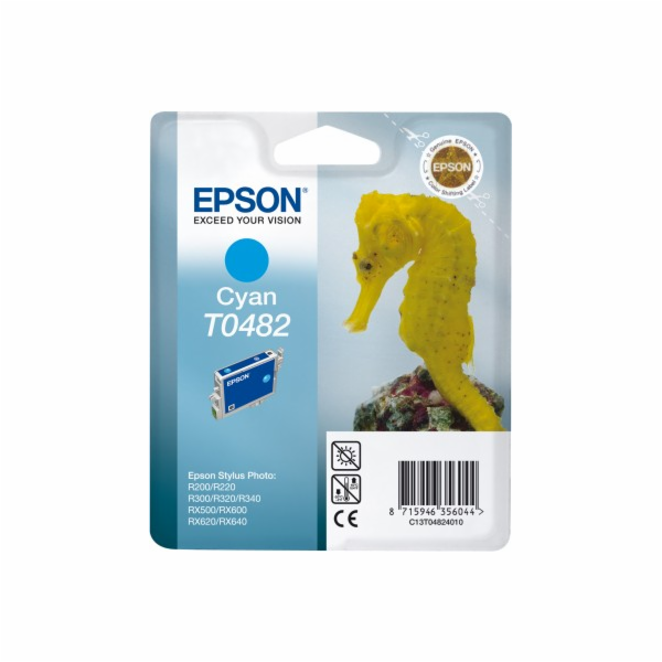 Inkoust Epson T0482 azurový