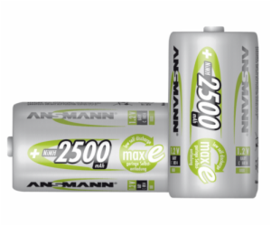 1x2 Ansmann maxE NiMH Akku Baby C 2500 mAh
