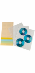 1x10 Hama CD-ROM-Index-Hüllen transparent-weiss          49835