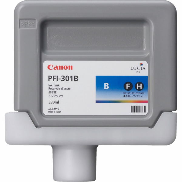 Náplň&nbsp;CANON&nbsp;PFI-301B&nbsp;blue&nbsp;iPF&nbsp;8000/8100/9000/9100&nbsp;(330ml)