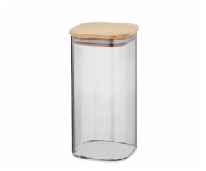 Dóza skladovací sklo / dřevo NEA 1,5 l KL-10778