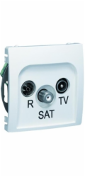 RTV-SAT zásuvka: Kontakt-Simon Basic bílá
