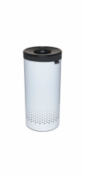 Brabantia Wäschekorb, 35 L dunkelgrau / weiss