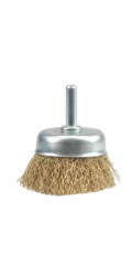 Kartáč drátěný čelní s nástavcem do vrtačky 75 mm TOYA