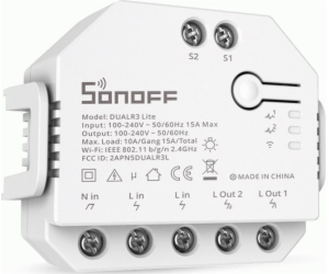 Chytrý přepínač WiFi Sonoff Dual R3 Lite