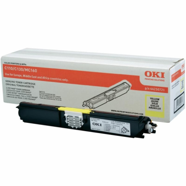 44250721&nbsp;OKI&nbsp;Toner&nbsp;yellow&nbsp;pre&nbsp;C110/130n&nbsp;(2.500&nbsp;stran)&nbsp;/MC160