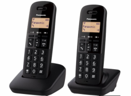 Panasonic KX-TGB612FXB, bezdrát. telefon, 2 sluchátka, černý