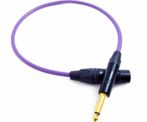 Melodika Jack 6,3 mm - xlr 8m fialová