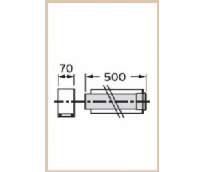Vaillant Prodlužovací trubka DN80/125 0,5m 303202