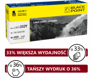 Náhradní toner Black Point LCBPOC332Y Yellow 46508709 (BL...