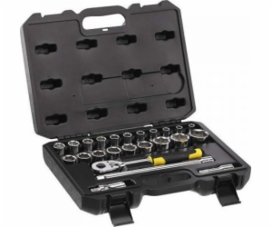 Stanley Socket set 1/2 24 ks + topení + příslušenství, 94...