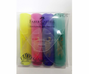 Faber-Castell Textliner 46 Pastel, pouzdro na 4 ks, pero