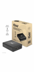 Club3D cestovní nabíječka 132W GAN technologie, 4xUSB-A a USB-C, PD 3.0 Support
