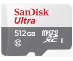 Sandisk MicroSDXC karta 512GB Ultra (100MB/s, Class 10 UH...