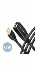 AXAGON ADR-215, USB 2.0 A-M -> A-F aktivní prodlužovací / repeater kabel, 15m