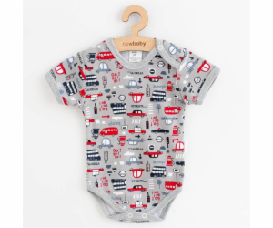 Kojenecké bavlněné body s krátkým rukávem New Baby Go!go!...