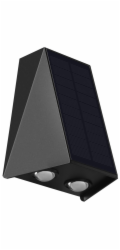 IMMAX WALL-4 venkovní solární nástěnné LED osvětlení se světelným čidlem, 2W