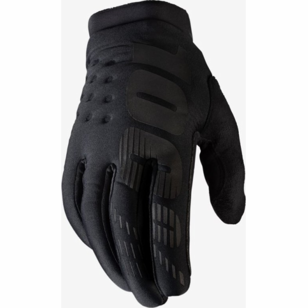 100% rukavic 100% Brszrather Youth Glove Black Grey Velik...