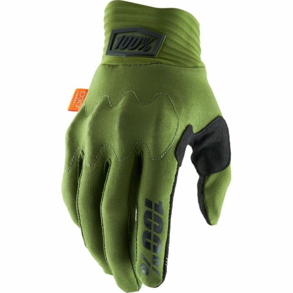 100% rukavice 100% kognito rukavice Army Green - XL (délk...