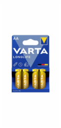 VARTA Longlife, typ AA, 14 mm, sada 4 ks Alkalická baterie 
