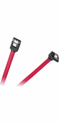 Kabel SATA přímá zástrčka - úhlová zástrčka 0,5m