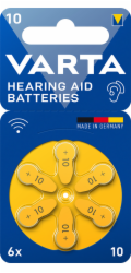 1x6&nbsp;Varta&nbsp;Hearing&nbsp;Aid&nbsp;Batter.&nbsp;10&nbsp;Hörgeräte&nbsp;Batterien&nbsp;&nbsp;24610101416