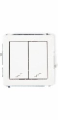 Karlik deco skrytý Linker Double Staircase White (DWP-33)
