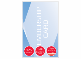 GBC Laminovací kapsy na jmenovky 67x99mm 125Mic clear 100pcs