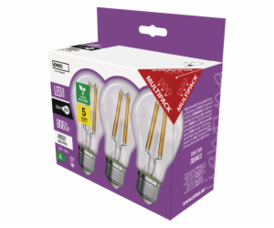 LED žárovka A60/E27/3,8W/60W/806lm/neutrální bílá,3ks