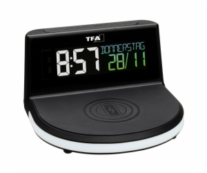TFA 60.2028.01 Digital Alarm Clock with. wireless Charger
