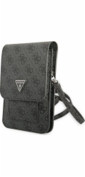 Guess PU 4G Triangle Logo Phone Bag Black Guess prémiový ochranný kryt telefonu vyrobený z kombinace kvalitních a odolných materiálů, které perfektně chrání Váš telefon.