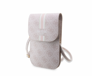 Guess PU 4G Printed Stripes Phone Bag růžový Guess 4G PU ...