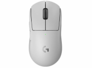 Logitech G PRO X SUPERLIGHT 2 - Myš - hraní - optický - 5 tlačítka - bezdrátový - 2.4 GHz - přijímač USB Logitech LIGHTSPEED - bílá