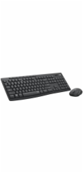 Logitech Silent Wireless Combo MK295, bezdrátová klávesnice + myš, 2.4 GHz, CZ/SK, Graphite