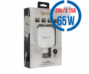 SBOX TC-65W, Univerzální nabíječka 65W, USB Type C