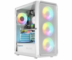 Logic PORTOS ARGB MINIDI skříň USB 3.0 Bílá